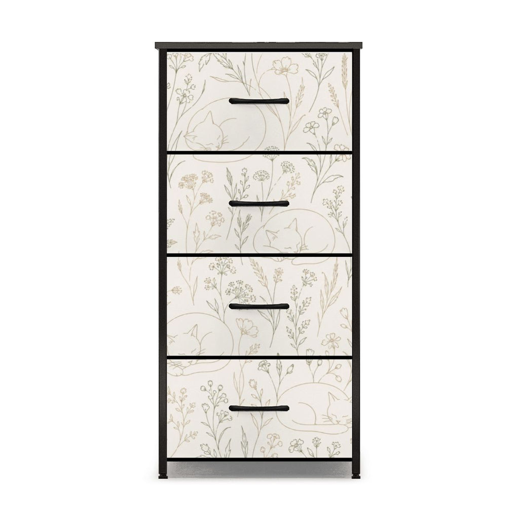 The Maeve 4-Drawer Slim Chest & Dresser (Wildflower Meadow Edition)