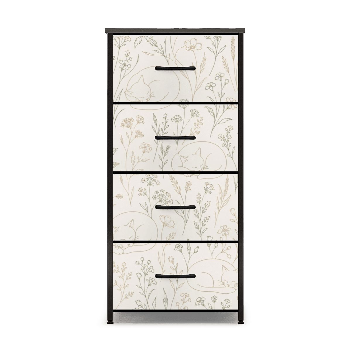 The Maeve 4-Drawer Slim Chest & Dresser (Wildflower Meadow Edition)