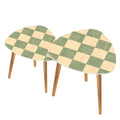 The Kyoto Minimalist Nesting Coffee Tables (Checkerboard Mew Edition)
