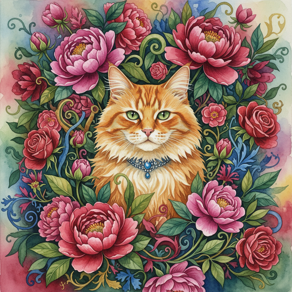 Floral Maximalism Portrait